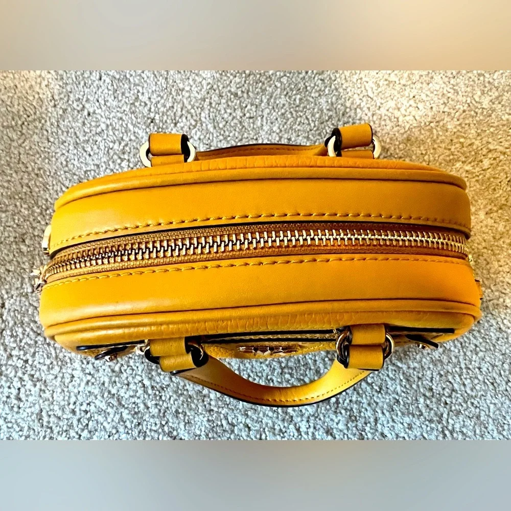 Michael Kors Yellow Leather Mini Dome Satchel NWOT